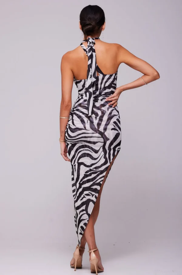 RESA Dresses | Nicole Mesh Midi In Tigris