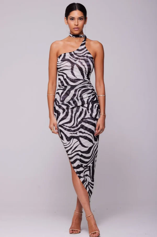 RESA Dresses | Nicole Mesh Midi In Tigris