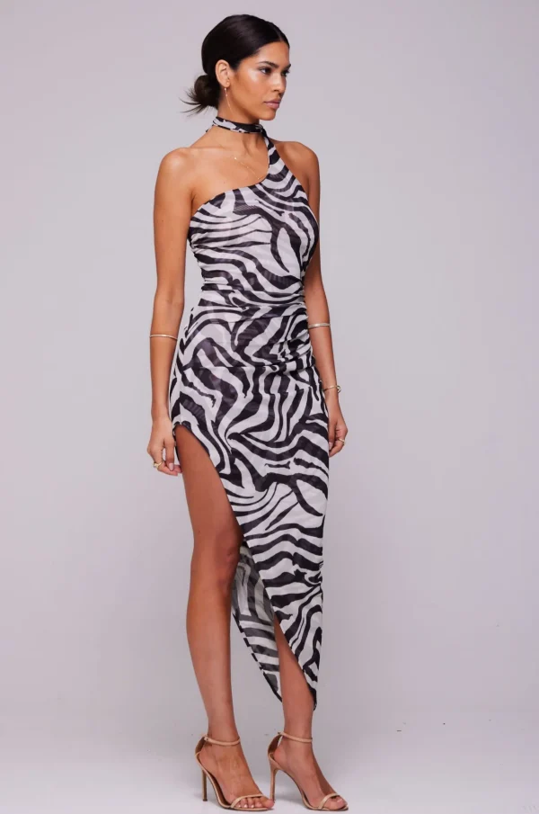 RESA Dresses | Nicole Mesh Midi In Tigris