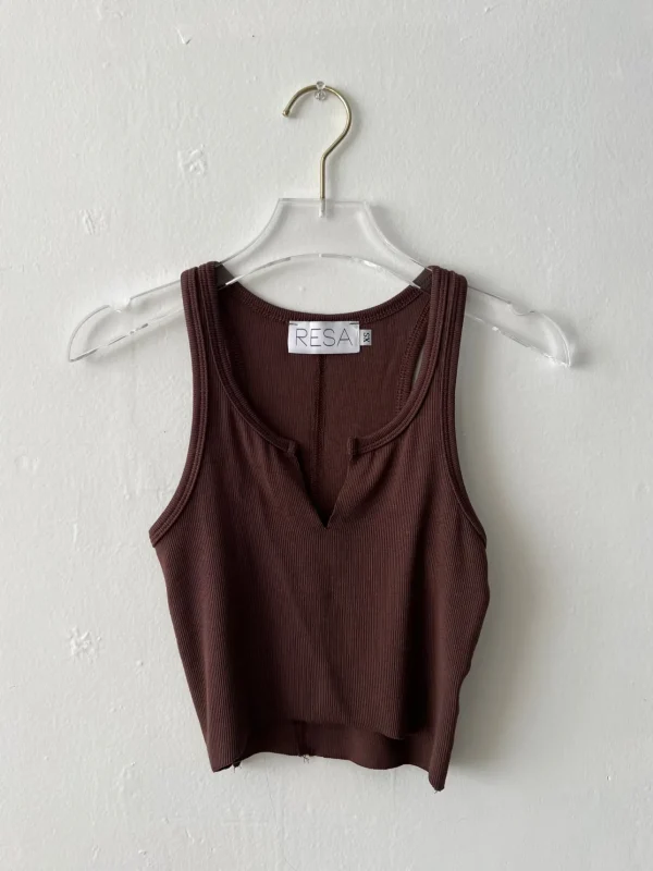 RESA Tops | Ozzy Tank In Brown