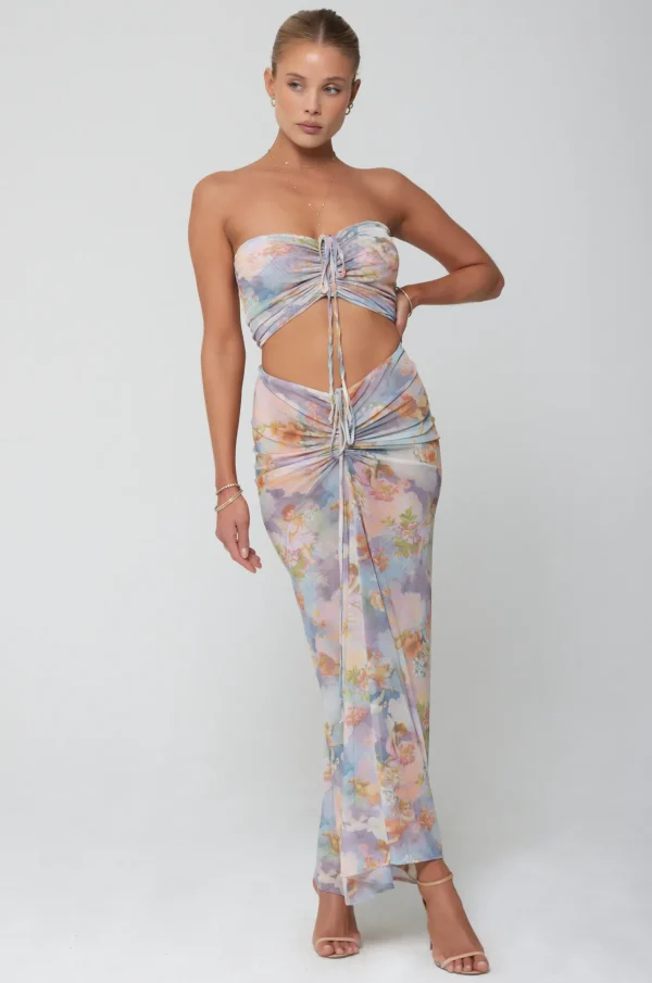 RESA Bottoms | Ziggy Mesh Skirt In Versailles