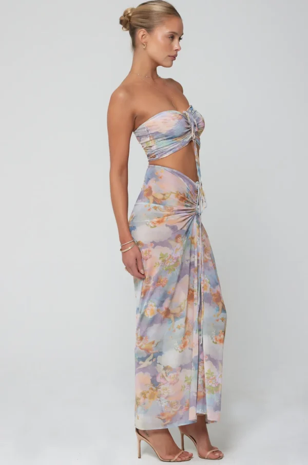 RESA Bottoms | Ziggy Mesh Skirt In Versailles
