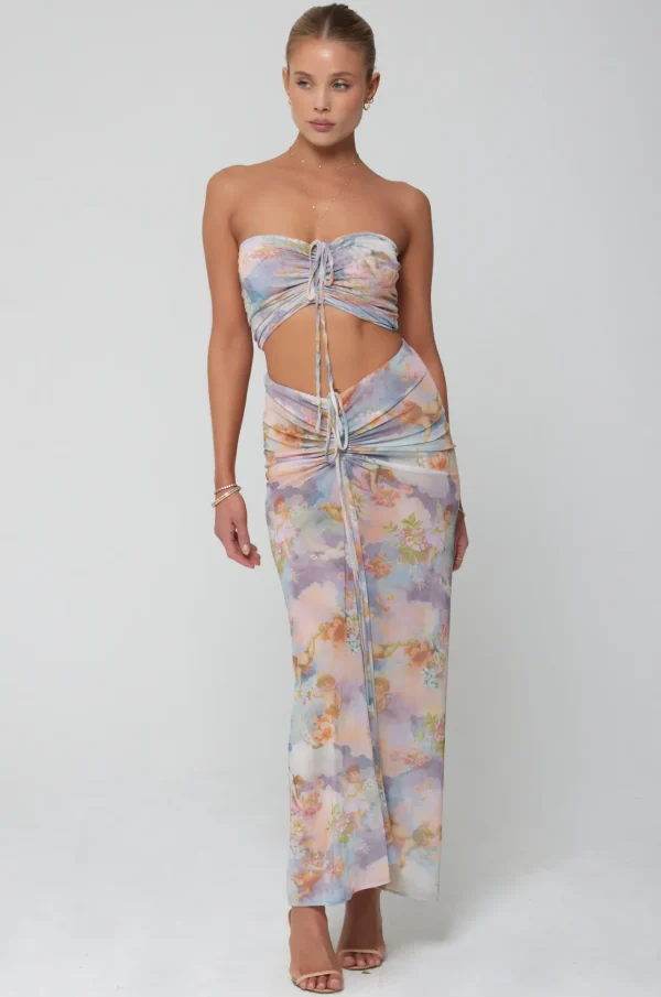 RESA Bottoms | Ziggy Mesh Skirt In Versailles